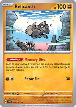 Relicanth 084/162 Temporal Forces