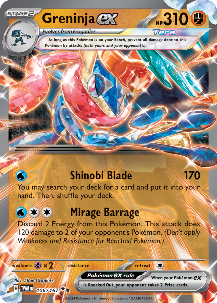 Greninja ex 106/167 Twilight Masquerade