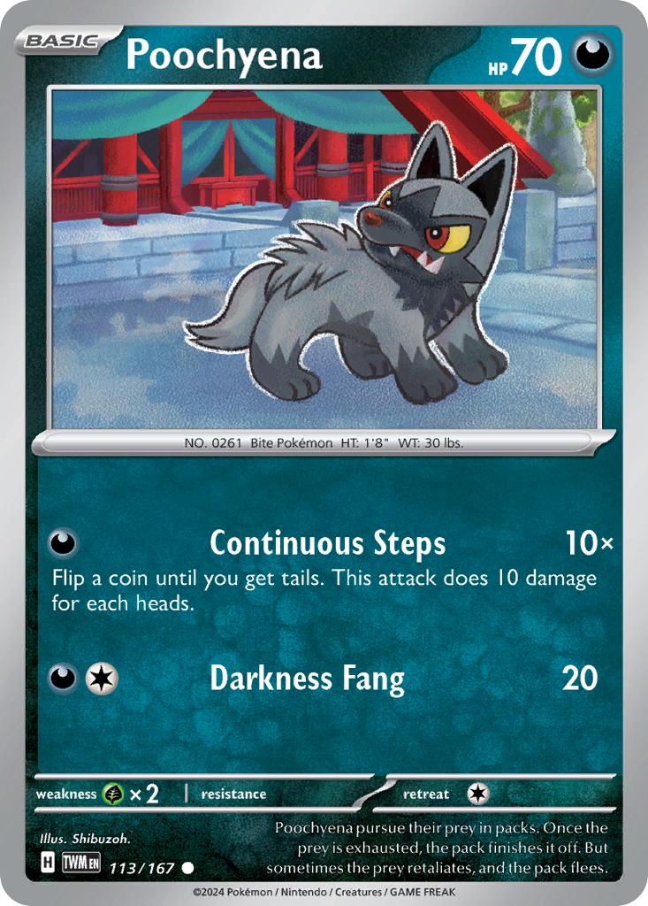 Poochyena 113/167 Twilight Masquerade
