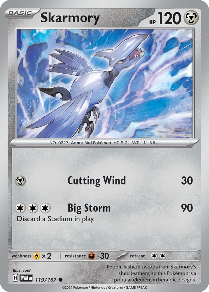Skarmory 119/167 Twilight Masquerade