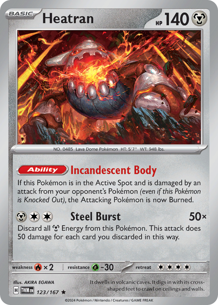 Heatran 123/167 Twilight Masquerade