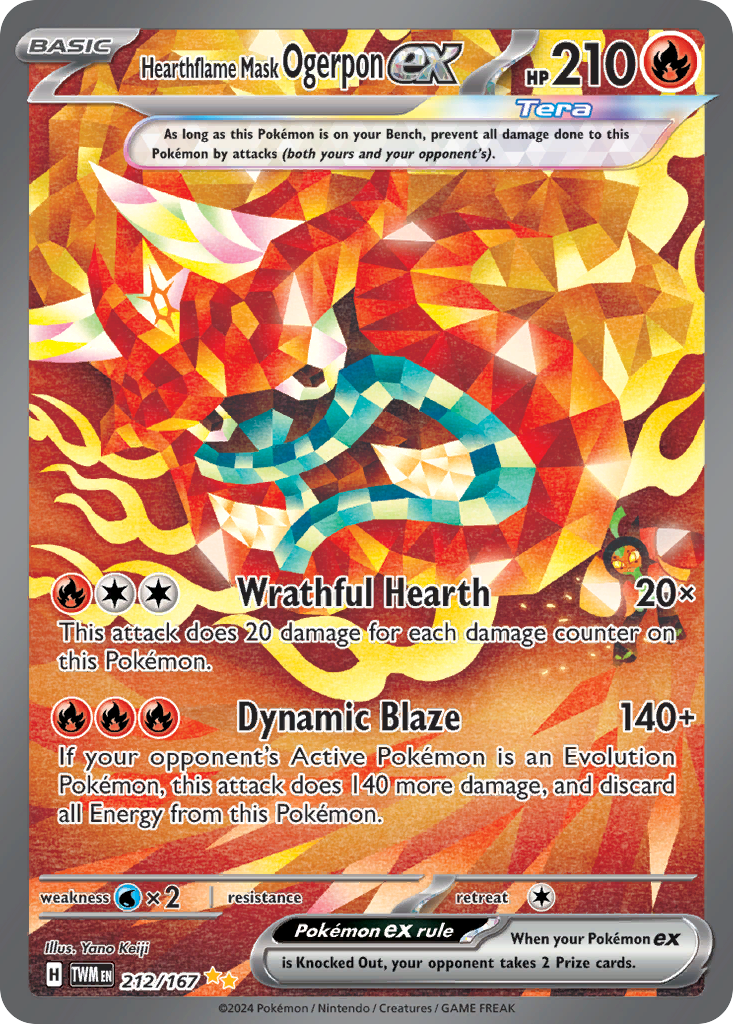 Hearthflame Mask Ogerpon ex 212/167 Twilight Masquerade