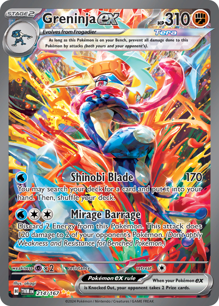 Greninja ex 214/167 Twilight Masquerade