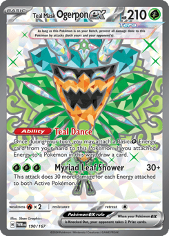 Teal Mask Ogerpon ex 190/167 Twilight Masquerade