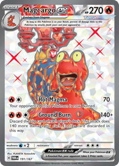 Magcargo ex 191/167 Twilight Masquerade