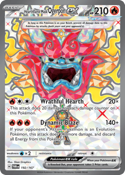 Hearthflame Mask Ogerpon ex 192/167 Twilight Masquerade