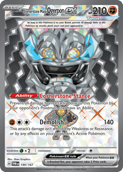Cornerstone Mask Ogerpon ex 199/167 Twilight Masquerade