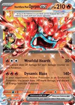 Hearthflame Mask Ogerpon ex 040/167 Twilight Masquerade