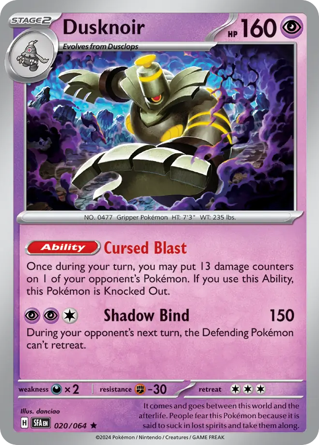 Dusknoir 020/064 Shrouded Fable