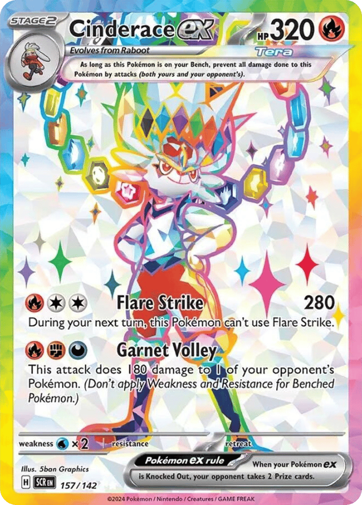Cinderace ex 157/142 Stellar Crown