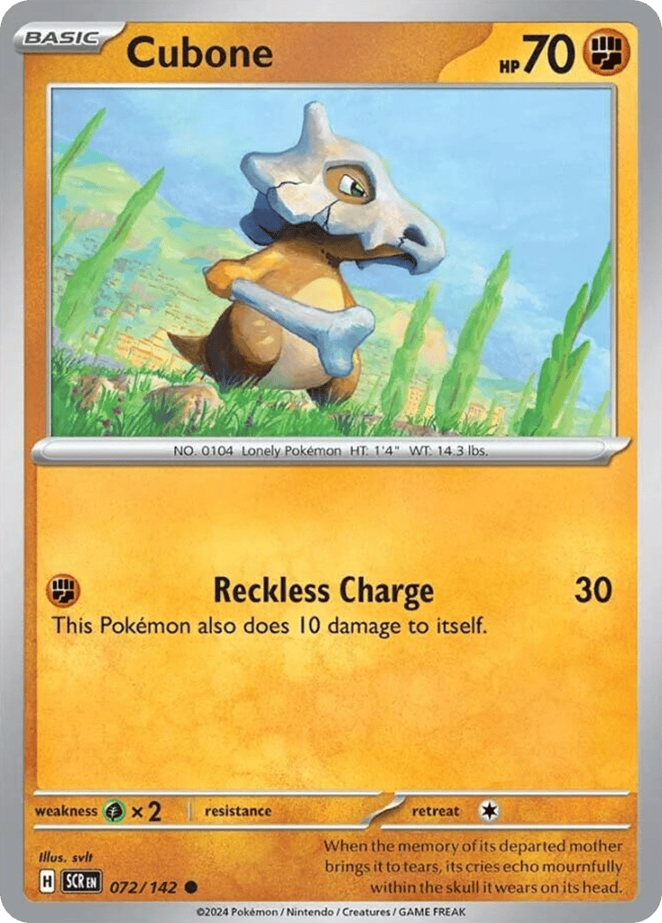 Cubone 072/142 Stellar Crown