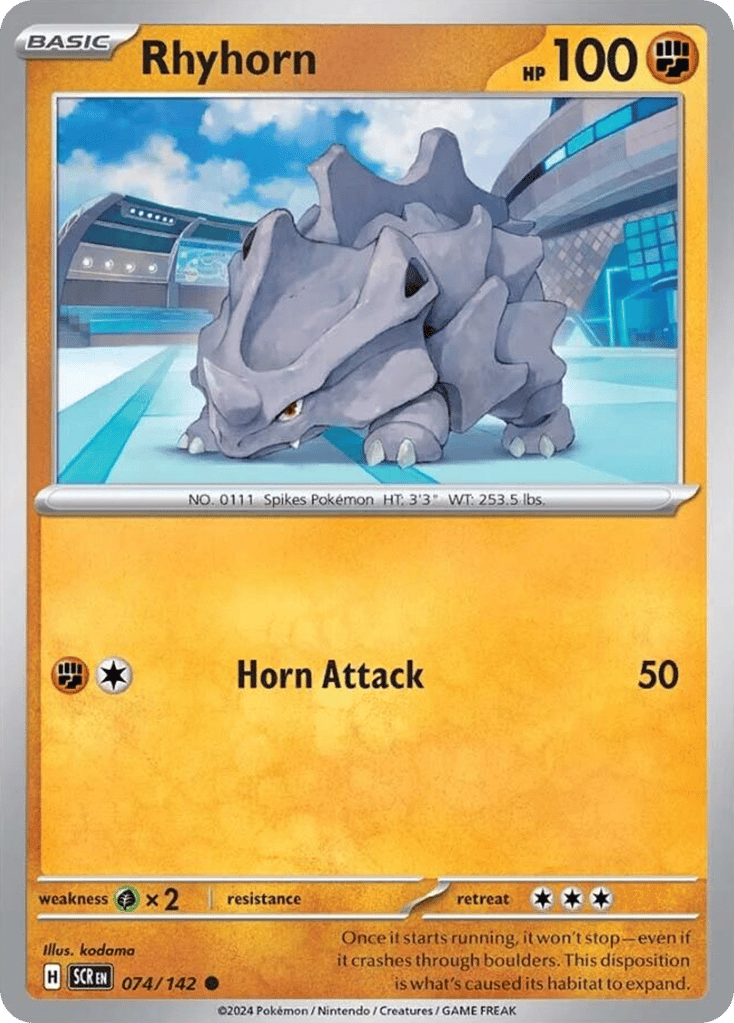 Rhyhorn 074/142 Stellar Crown