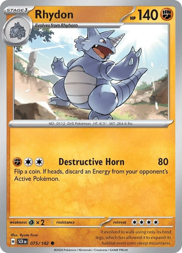 Rhydon 075/142 Stellar Crown