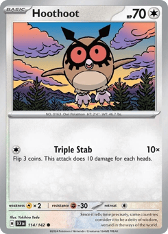 Hoothoot 114/142 Stellar Crown