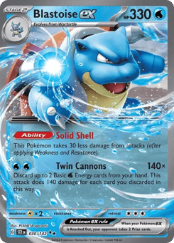 Blastoise ex 030/142 Stellar Crown