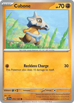 Cubone 072/142 Stellar Crown