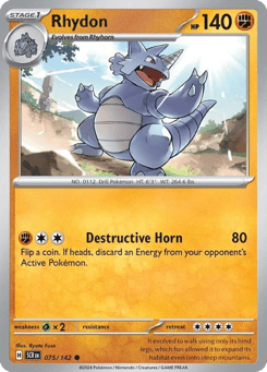 Rhydon 075/142 Stellar Crown