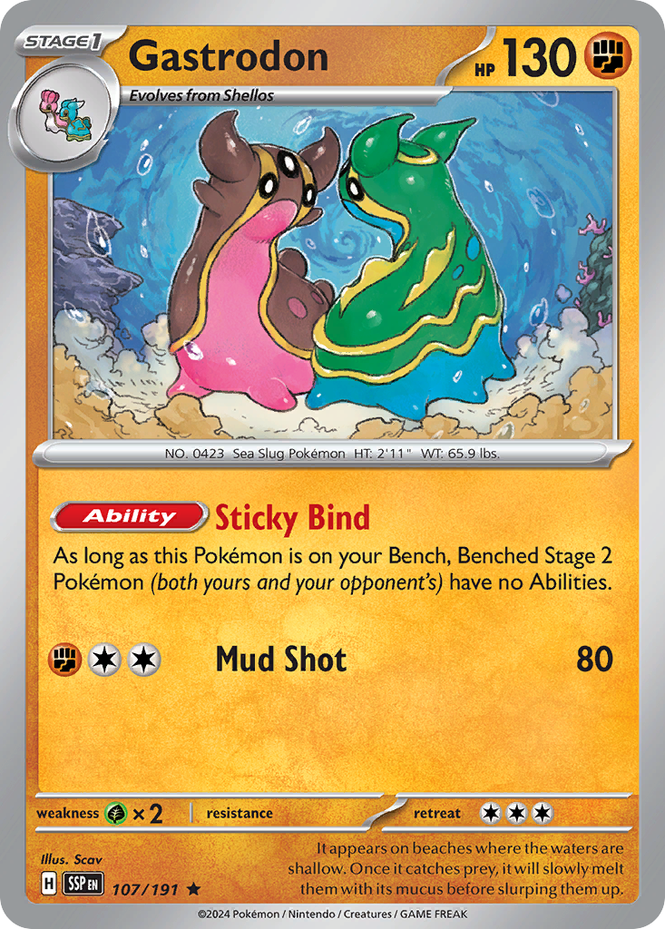 Gastrodon 107/191 Surging Sparks