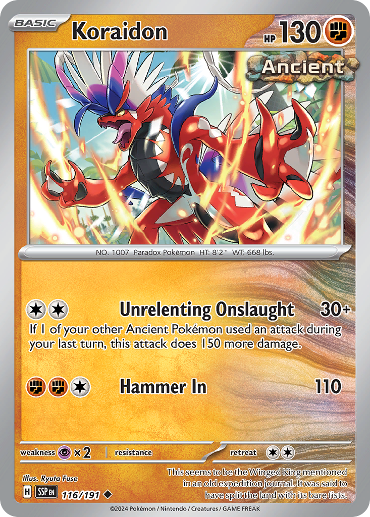 Koraidon 116/191 Surging Sparks