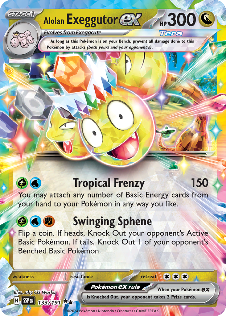 Alolan Exeggutor ex 133/191 Surging Sparks