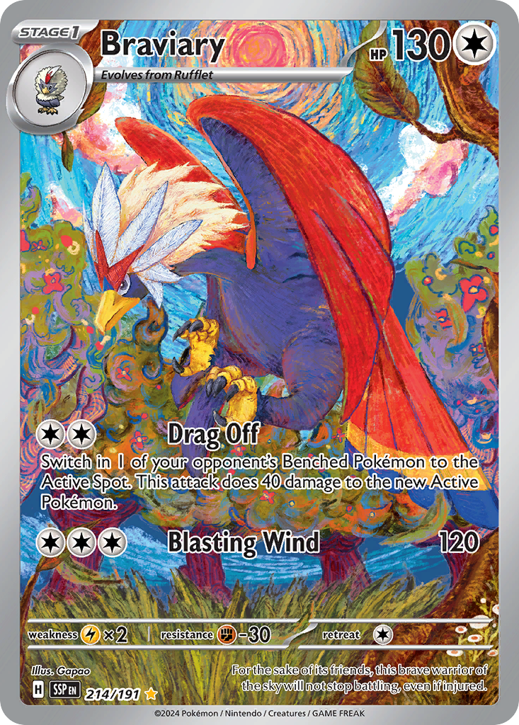 Braviary 214/191 Surging Sparks