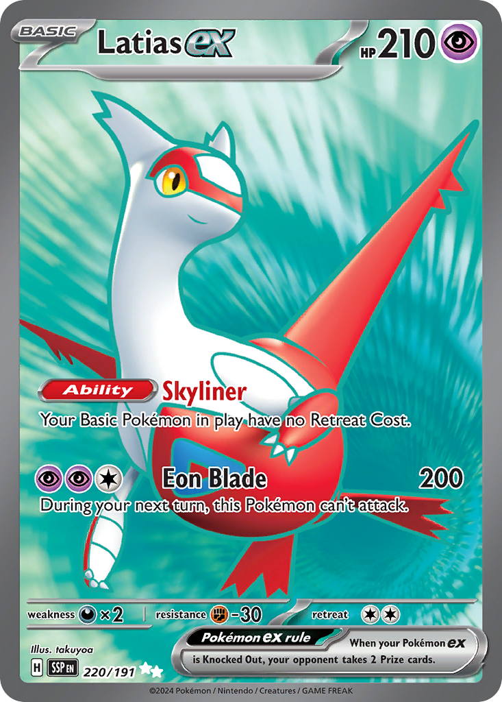 Latias ex 220/191 Surging Sparks