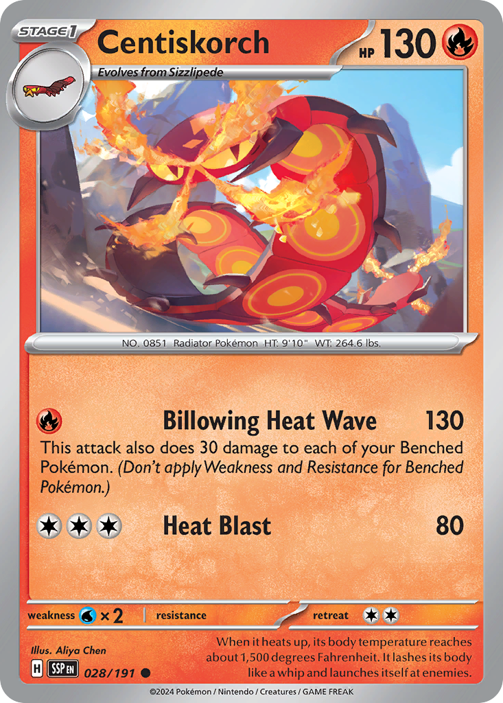 Centiskorch 028/191 Surging Sparks