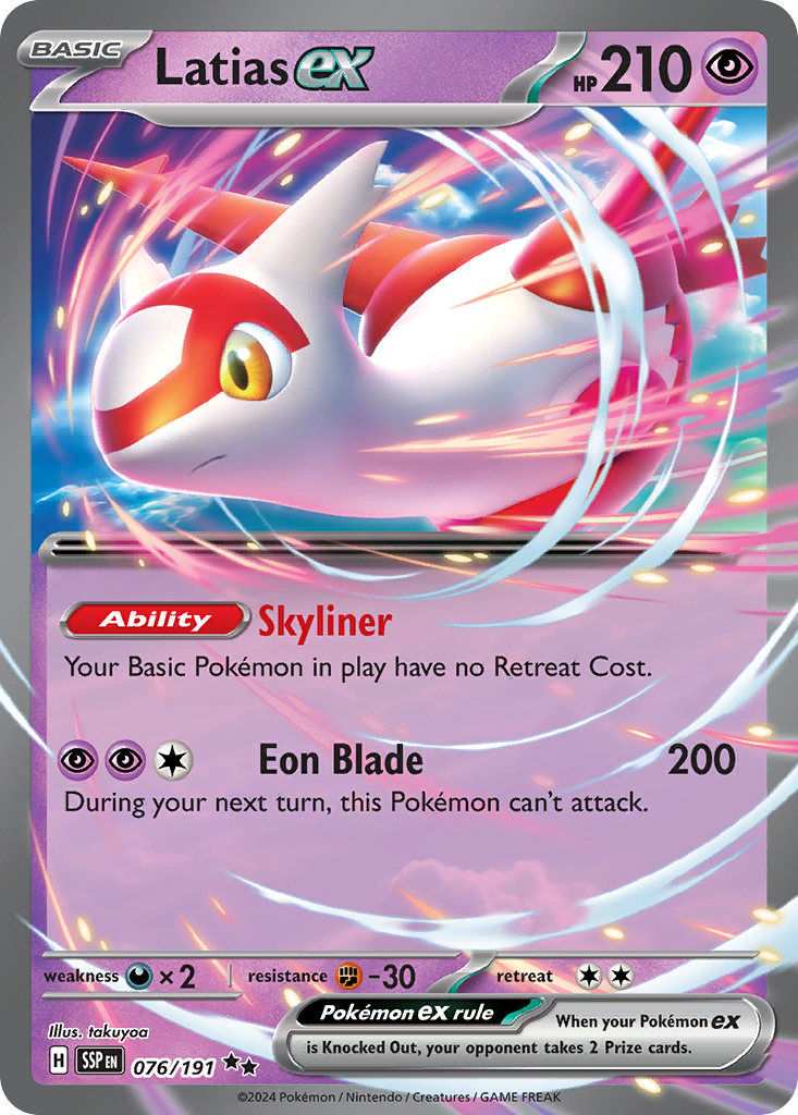 Latias ex 076/191 Surging Sparks