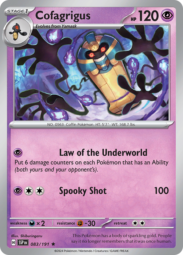 Cofagrigus 083/191 Surging Sparks