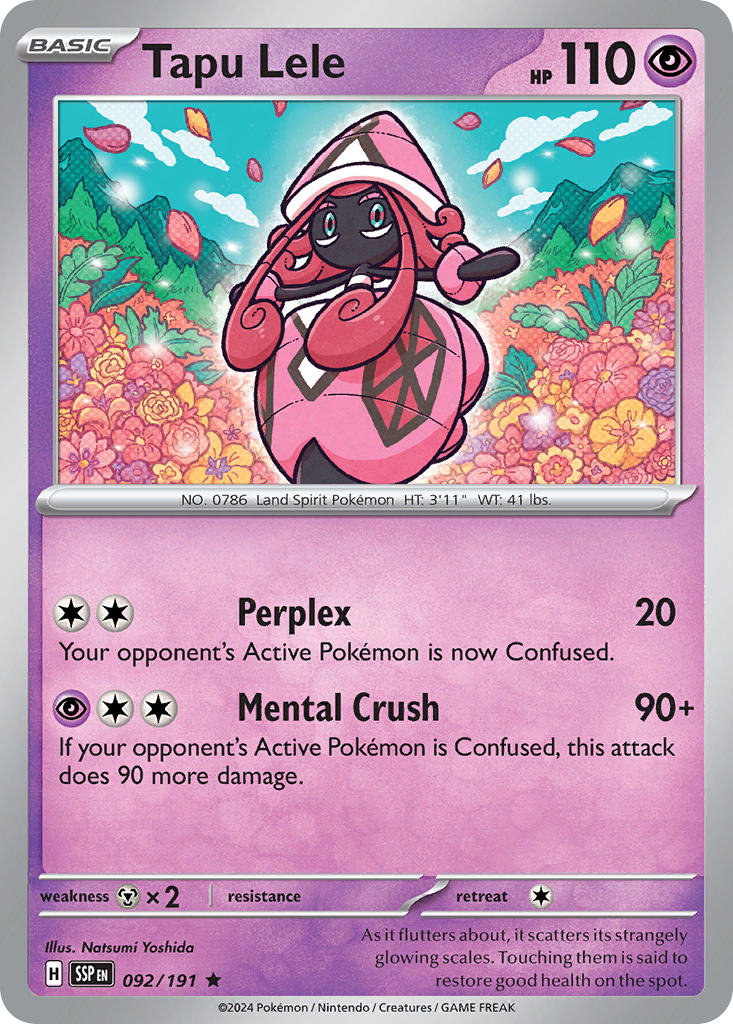 Tapu Lele 092/191 Surging Sparks