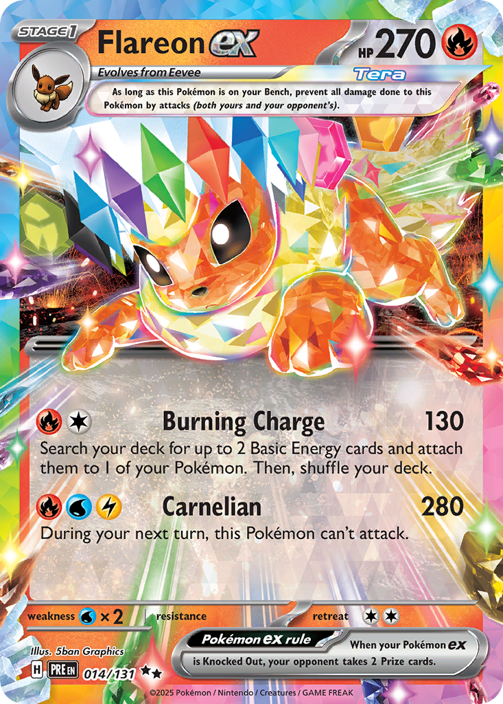 Flareon ex 014/131 Prismatic Evolutions