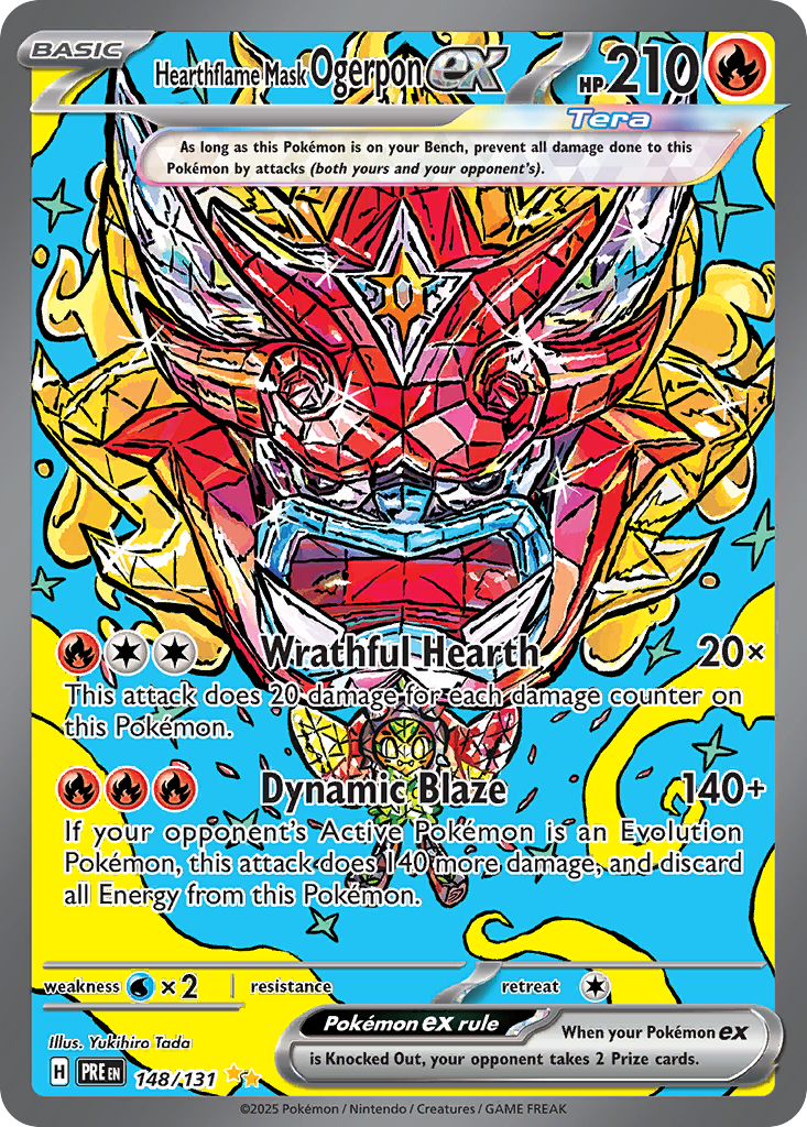 Hearthflame Mask Ogerpon ex 148/131 Prismatic Evolutions