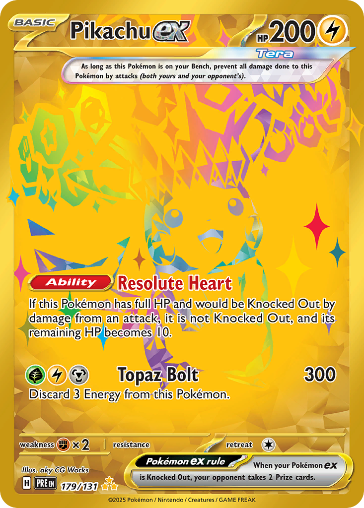 Pikachu ex 179/131 Prismatic Evolutions