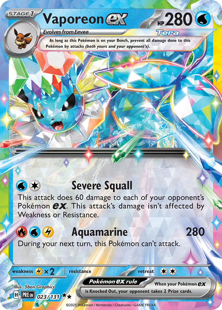 Vaporeon ex 023/131 Prismatic Evolutions
