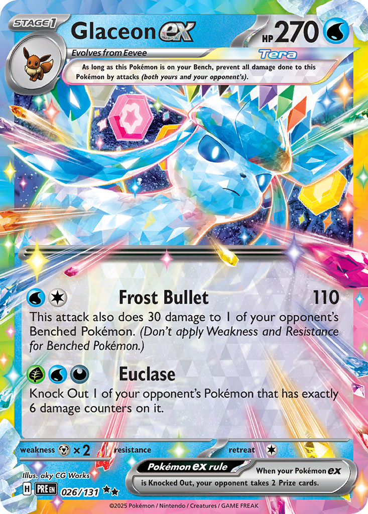 Glaceon ex 026/131 Prismatic Evolutions