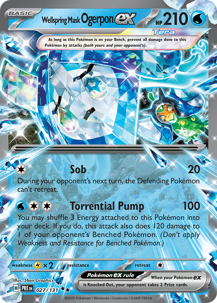 Wellspring Mask Ogerpon ex 027/131 Prismatic Evolutions