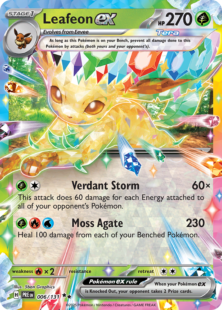 Leafeon ex 006/131 Prismatic Evolutions