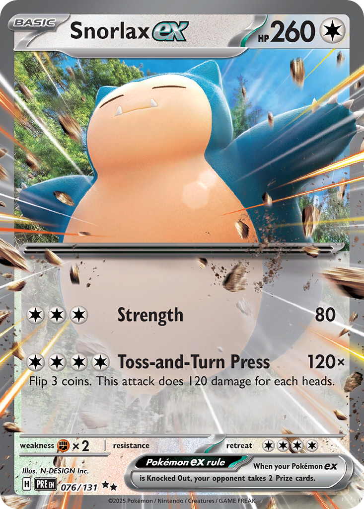 Snorlax ex 076/131 Prismatic Evolutions