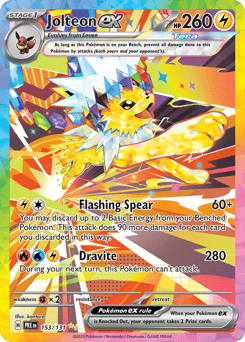 Jolteon ex 153/131 Prismatic Evolutions