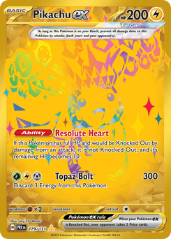 Pikachu ex 179/131 Prismatic Evolutions