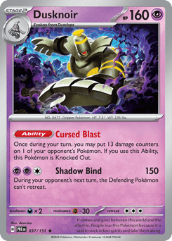 Dusknoir 037/131 Prismatic Evolutions