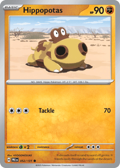 Hippopotas 052/131 Prismatic Evolutions