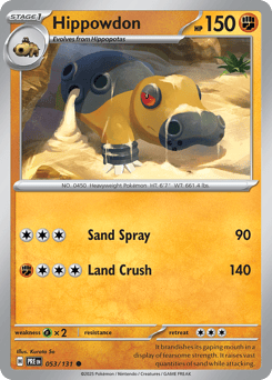 Hippowdon 053/131 Prismatic Evolutions