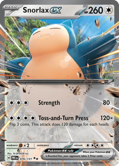 Snorlax ex 076/131 Prismatic Evolutions