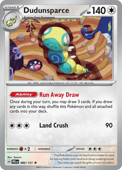 Dudunsparce 080/131 Prismatic Evolutions