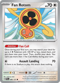 Fan Rotom 085/131 Prismatic Evolutions