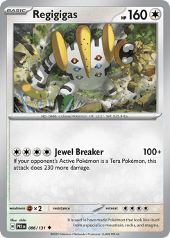 Regigigas 086/131 Prismatic Evolutions
