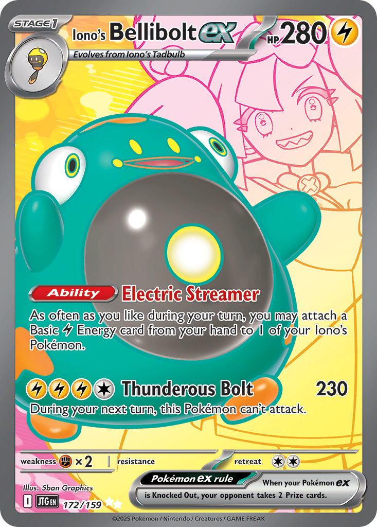 Iono's Bellibolt ex 172/159 Journey Together