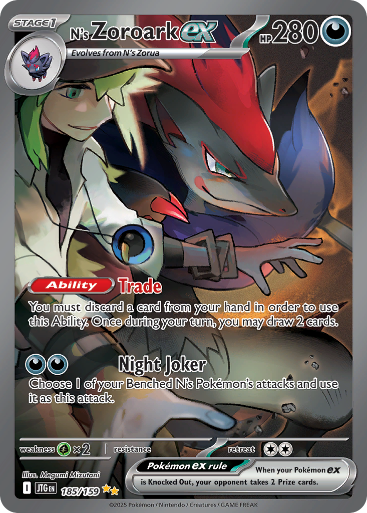 N's Zoroark ex 185/159 Journey Together