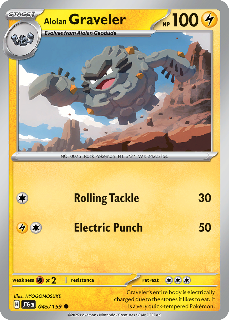 Alolan Graveler 045/159 Journey Together